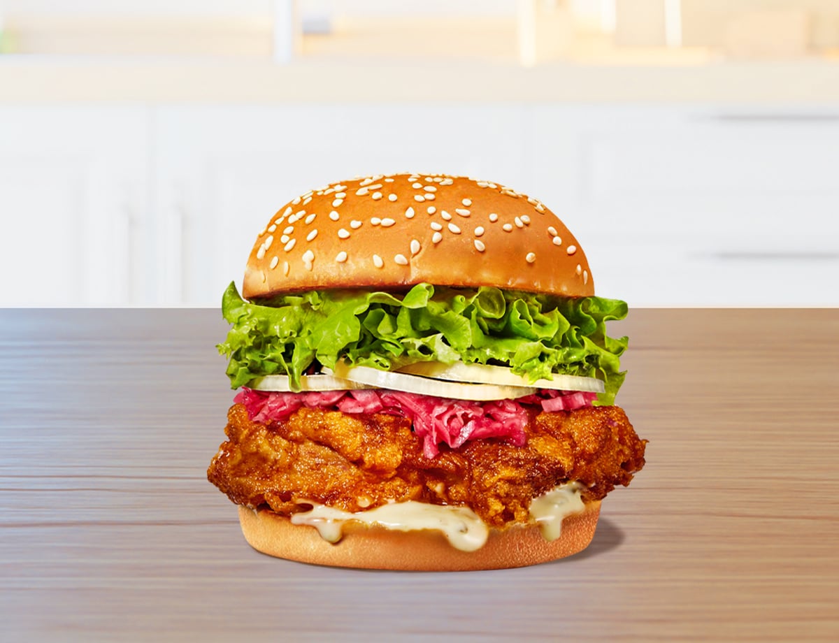 もも肉チキンバーガー
