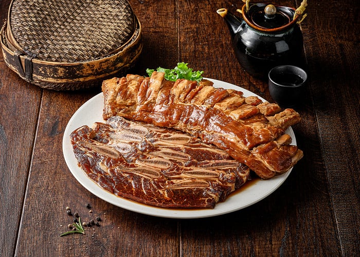 肋(ルク)セット LAカルビ(600g)+味付けバックリブ(700g)