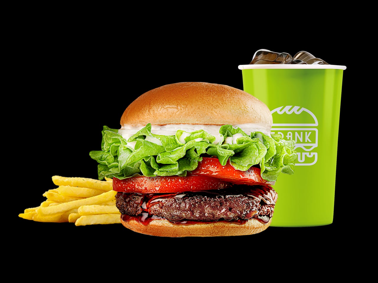 100%韓牛バーガー セット