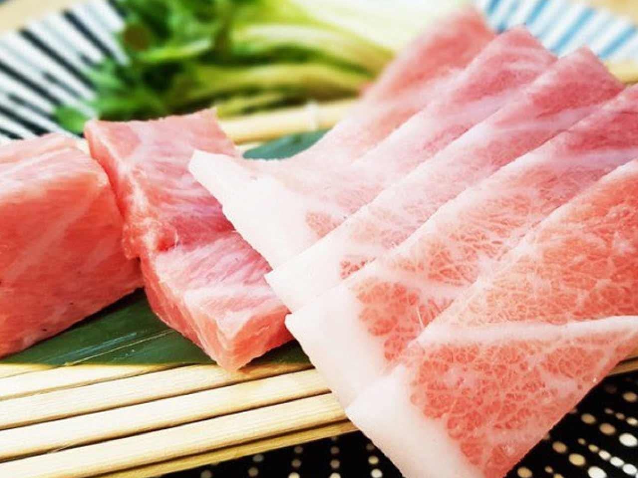 本マグロの盛り合わせA (大トロ+中トロ+背肉+赤身)